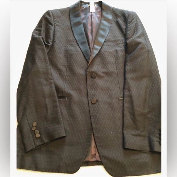 Claiborne luxe Other - Claiborne Lux Men's Shawl Lapel Tuxedo, sz 42R, color Black, Textured Fabric